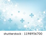 abstract medical background dna ... | Shutterstock .eps vector #1198956700