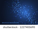 scientific molecule background... | Shutterstock .eps vector #1227403690