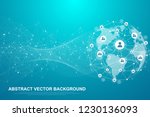 global structure networking and ... | Shutterstock .eps vector #1230136093