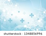 abstract medical background dna ... | Shutterstock .eps vector #1348856996