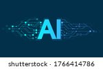 artificial intelligence logo ... | Shutterstock . vector #1766414786