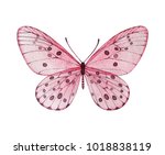 Watercolor Pink Butterfly....