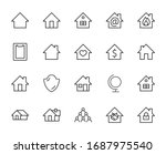 Set Of House Vector Home Line...