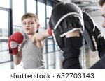 Young Boy Boxer Practicing...