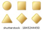 set of gold banners. glossy... | Shutterstock .eps vector #1845244450