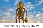 Small photo of 54 metre of Lord Salangpur Hanumanji statue, Salangpur, Barwala, Gujarat, India, 21 Apr 2023
