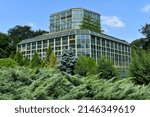 Small photo of The exhibition greenhouse of the Botanical Garden in Bucharest, Romania houses plants from tropical, subtropical and equatorial areas