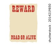 vintage western reward placard. ...