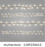 christmas lights isolated... | Shutterstock .eps vector #1189230613