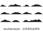 mountains silhouettes on the... | Shutterstock .eps vector #1293016393
