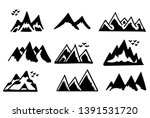 mountains silhouettes on the... | Shutterstock .eps vector #1391531720