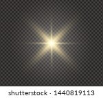 white glowing light explodes on ... | Shutterstock .eps vector #1440819113