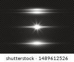 white glowing light explodes on ... | Shutterstock .eps vector #1489612526