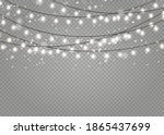vector christmas lights ... | Shutterstock .eps vector #1865437699