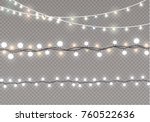 christmas lights isolated on... | Shutterstock .eps vector #760522636