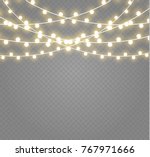 christmas lights isolated on... | Shutterstock .eps vector #767971666
