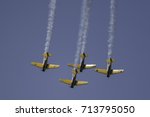 Four Harvard Airplanes In...