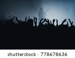 a lot of hands at the concert | Shutterstock . vector #778678636