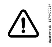 alert attention sign icon vector | Shutterstock .eps vector #1874477239
