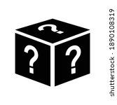 surprise mystery box icon vector | Shutterstock .eps vector #1890108319