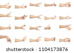 hand collection in gestures... | Shutterstock . vector #1104173876