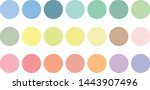 pastel color circle collection  | Shutterstock .eps vector #1443907496
