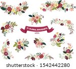 Vector Isolated Floral Bouquet...