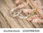 Silver Wedding Rings On A...