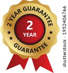 2 year guarantee badge ... | Shutterstock .eps vector #1952406766