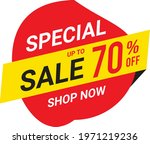 up to 70  off  special sale ... | Shutterstock .eps vector #1971219236