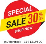 up to 30  off  special sale ... | Shutterstock .eps vector #1971219500