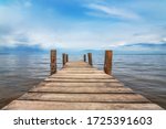 Perspective View Of Wooden Pier ...