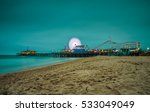 Santa Monica Pier At Night  ...