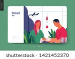 medical tests template   blood... | Shutterstock .eps vector #1421452370