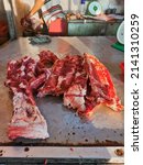 Meat Displayed For Sale In...