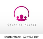 creative people logo design... | Shutterstock .eps vector #624961109
