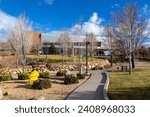 Small photo of Pedestrian Student Pathway at Famous Embry Riddle Aeronautical University Campus in Prescott Arizona USA