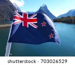 New Zealand Flag  Flag With Sea ...