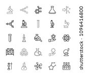 scientific icon. collection of... | Shutterstock .eps vector #1096416800