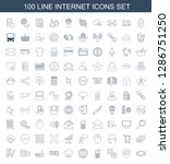100 internet icons. trendy... | Shutterstock .eps vector #1286751250
