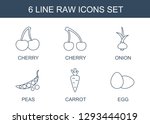 raw icons. trendy 6 raw icons.... | Shutterstock .eps vector #1293444019