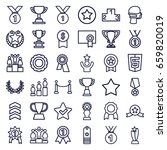 award icons set. set of 36... | Shutterstock .eps vector #659820019