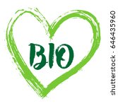 Green Vector Bio And Heart. For ...