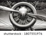 Close Up Of An Radial Engine Of ...