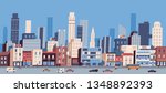 urban landscape or cityscape... | Shutterstock .eps vector #1348892393