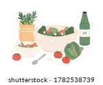 composition of fresh vegetable... | Shutterstock .eps vector #1782538739