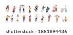 collection of different people... | Shutterstock .eps vector #1881894436