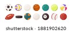 collection of round and oval... | Shutterstock .eps vector #1881902620