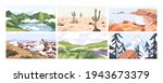 set of empty landscapes and... | Shutterstock .eps vector #1943673379