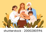 concept of family support and... | Shutterstock .eps vector #2000280596